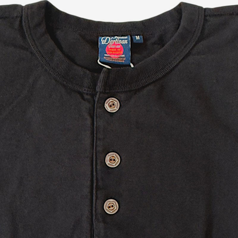 Studio D'artisan ステュディオダルチザン 8213 吊り編み ヘンリーネック パックTシャツ