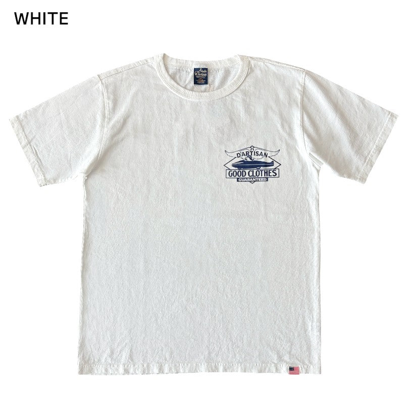 Studio D'artisan ステュディオダルチザン 8232B USAコットンプリントTシャツ 半袖