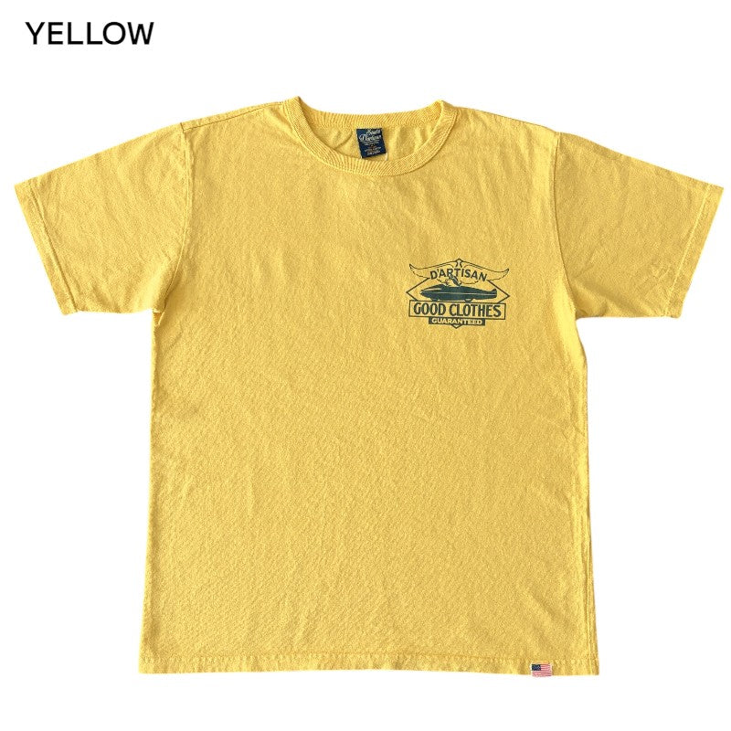 Studio D'artisan ステュディオダルチザン 8232B USAコットンプリントTシャツ 半袖