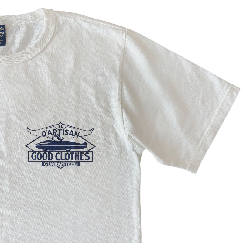 Studio D'artisan ステュディオダルチザン 8232B USAコットンプリントTシャツ 半袖