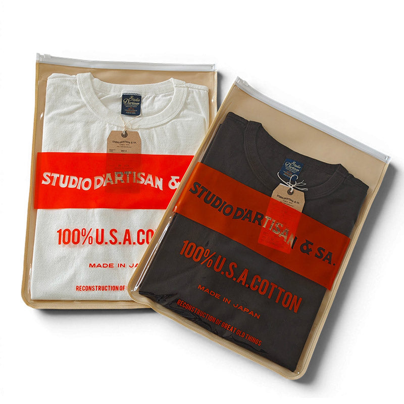 Studio D'artisan ステュディオダルチザン 9912 USAコットン パック Ｔシャツ 2026SS