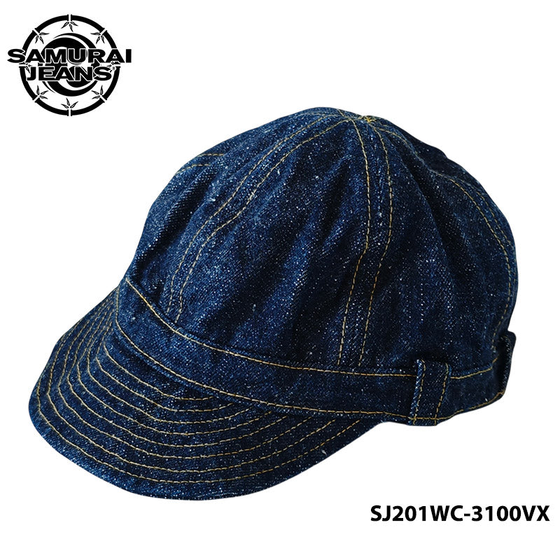 サムライジーンズ SJ201WC-3100VX 17oz 零+ デニム ワークキャップ ワンウォッシュ