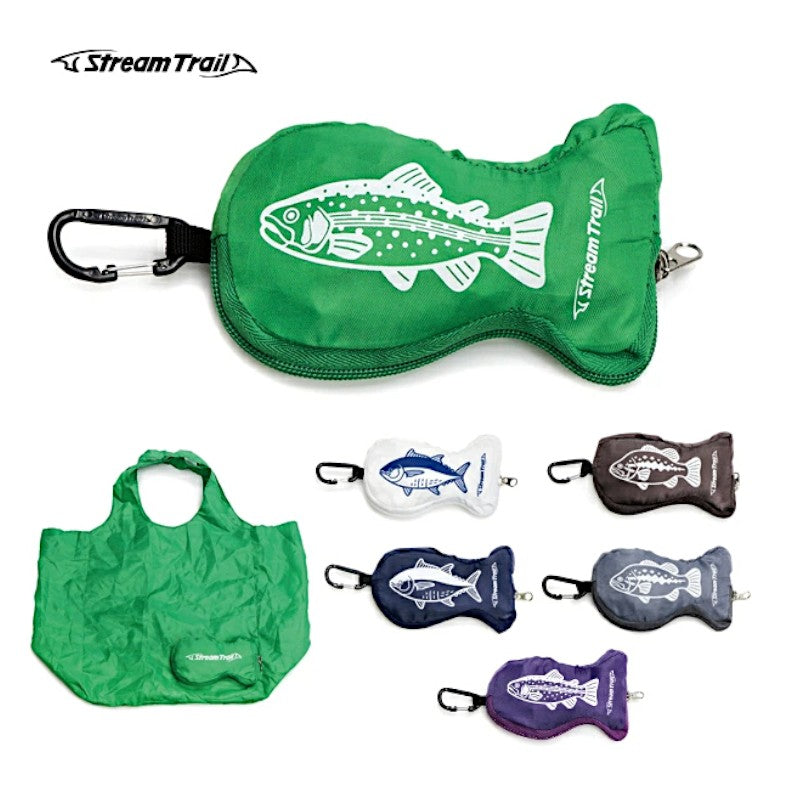 ストリームトレイルECO FISH エコバッグ フィッシュ カラビナ