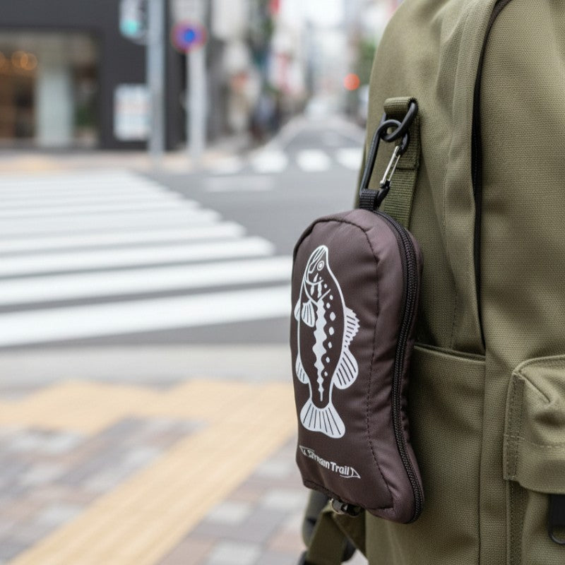 ストリームトレイルECO FISH エコバッグ フィッシュ カラビナ キーホルダー