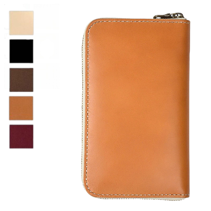 サムライクラフト ラウンドファスナー タイプ1  Lサイズサドルベーシック オイルレザー