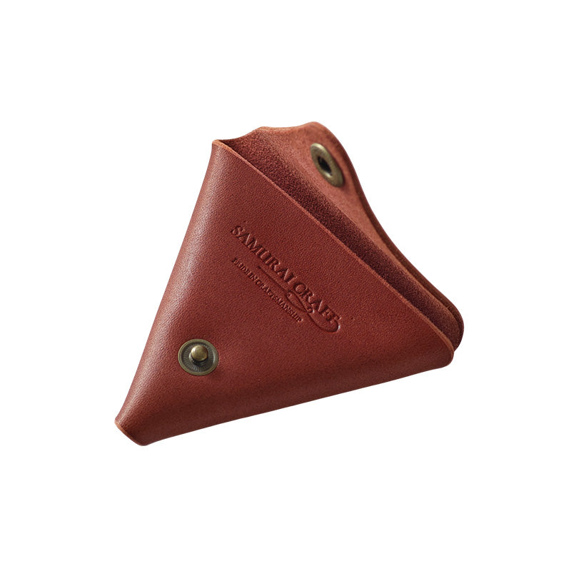 サムライクラフト 三角 コインケース M オイルレザー