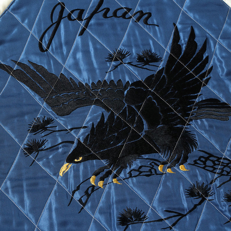 テーラー東洋 スーベニアジャケット スカジャン リバーシブル 別珍 中綿 キルティング ドラゴン 龍 イーグル 鷲 TT15792-138 ブラウン