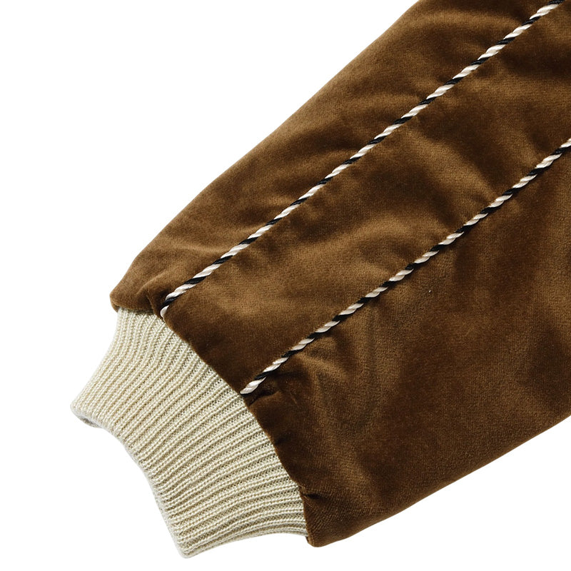 テーラー東洋 スーベニアジャケット スカジャン リバーシブル 別珍 中綿 キルティング ドラゴン 龍 イーグル 鷲 TT15792-138 ブラウン