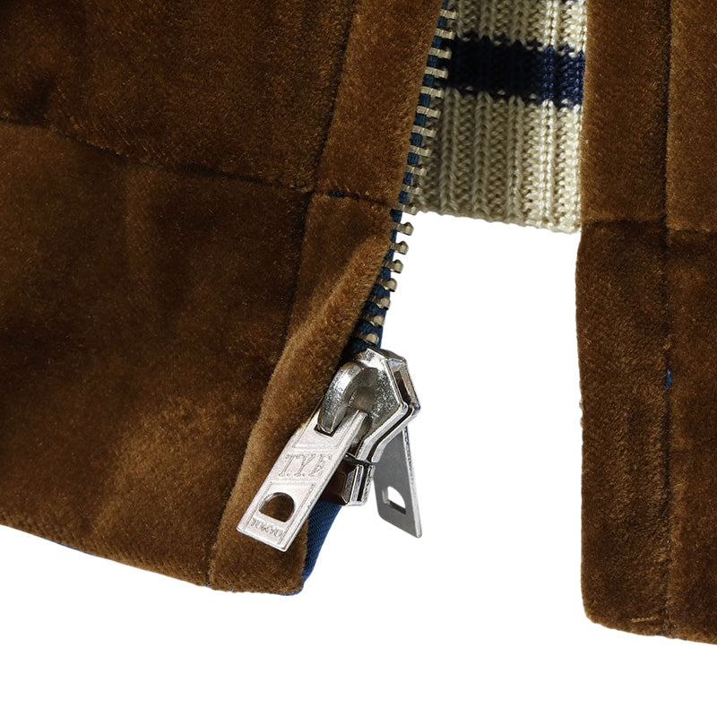 テーラー東洋 スーベニアジャケット スカジャン リバーシブル 別珍 中綿 キルティング ドラゴン 龍 イーグル 鷲 TT15792-138 ブラウン