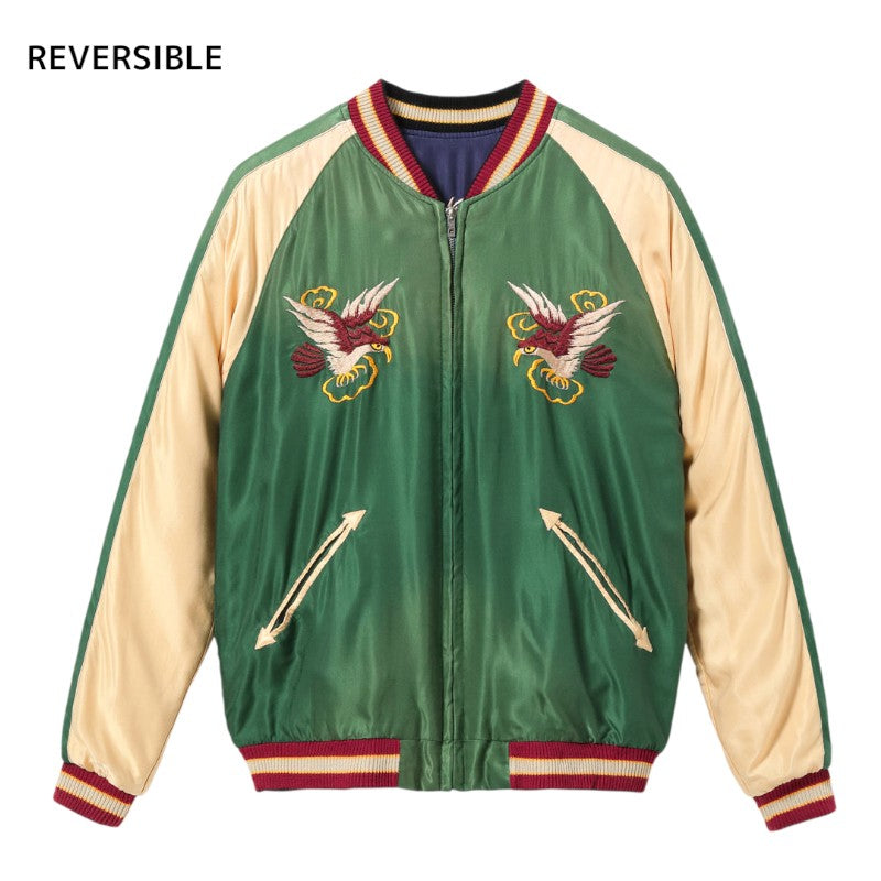 テーラー東洋 Lサイズ スーベニアジャケット 龍 緑 赤 スカジャン 限定