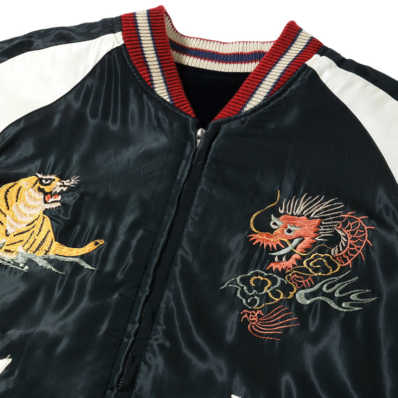 テーラー東洋 スーベニアジャケット スカジャン 別珍 2トーン ドラゴン 白龍 イーグル 鷲 TT15795-128