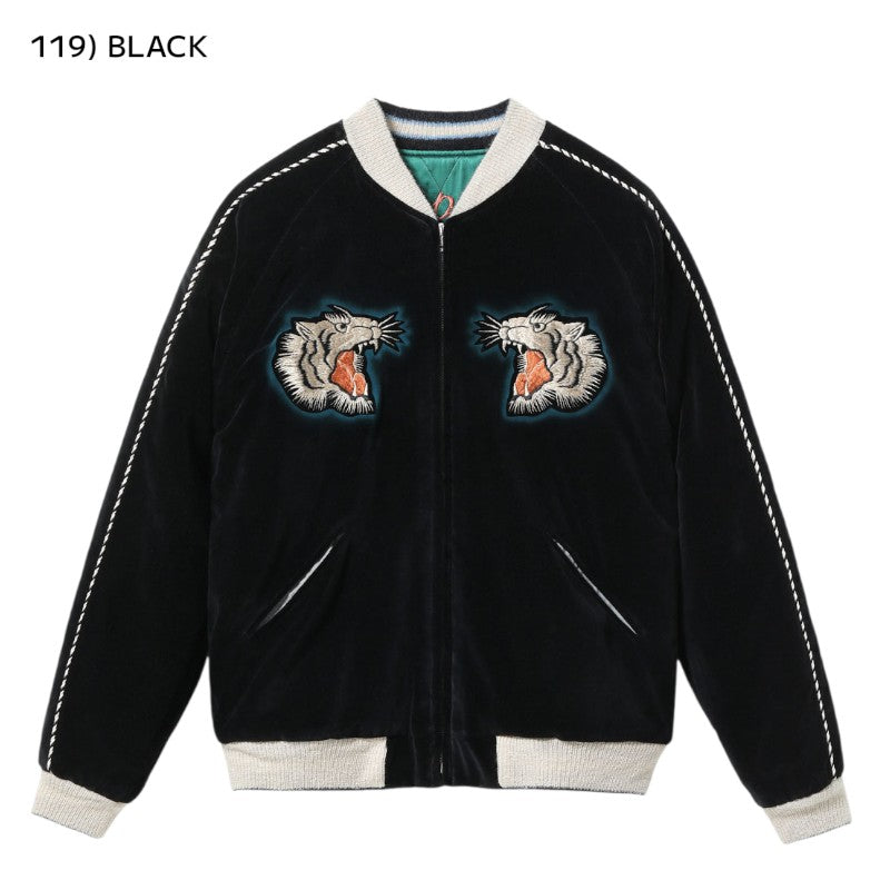 60s スーベニア スカジャン タイジャン 60'S☆U.S.ARMY☆スーベニアジャケット☆黒M☆スカジャン☆タイジャン