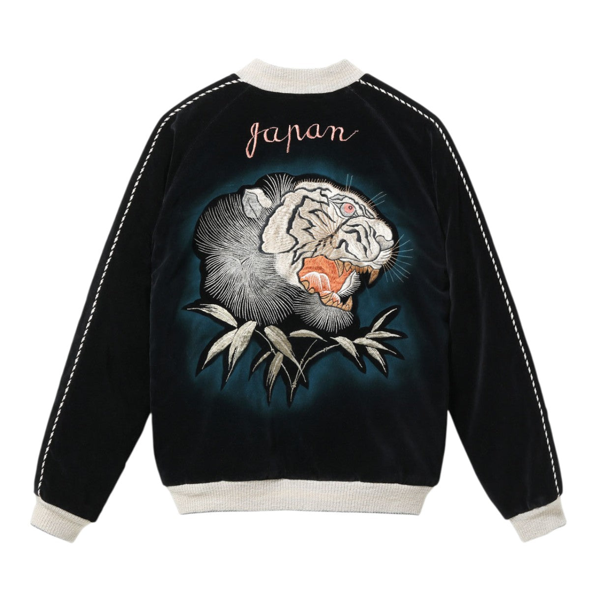 テーラー東洋 60周年記念 スーベニアジャケット スカジャン 別珍 TT15809-119 TIGER HEAD × EAGLE 港商 ステンシル