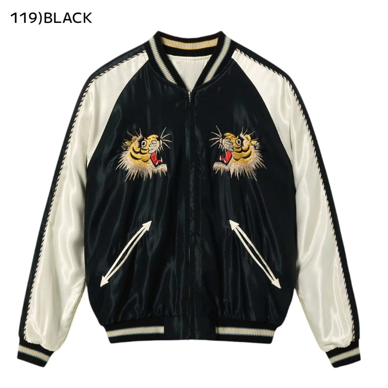 テーラー東洋 スーベニアジャケット スカジャン TT15877-119 ROARING TIGER × BLACK DRAGON