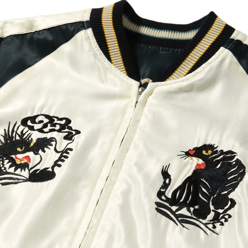 テーラー東洋 スーベニアジャケット スカジャン TT15877-119 ROARING TIGER × BLACK DRAGON