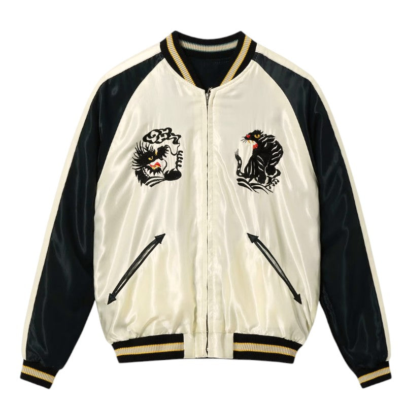 テーラー東洋 スーベニアジャケット スカジャン TT15877-119 ROARING TIGER × BLACK DRAGON