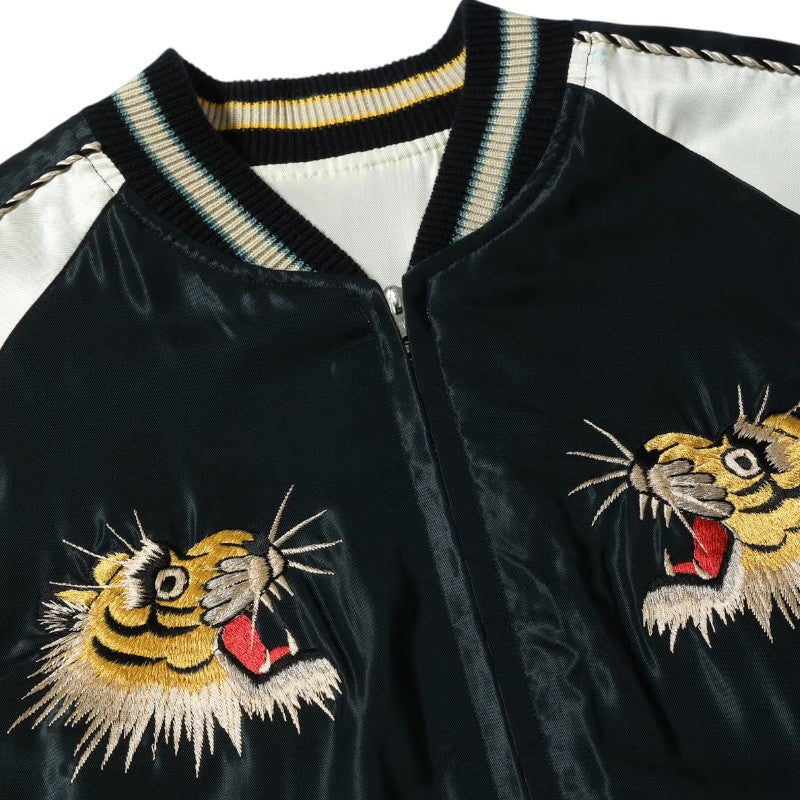 テーラー東洋 スーベニアジャケット スカジャン TT15877-119 ROARING TIGER × BLACK DRAGON