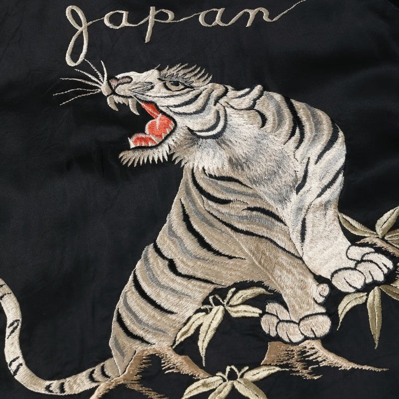 テーラー東洋 スーベニアジャケット スカジャン TT15912-119 ROARING WHITE TIGER × JAPAN MAP
