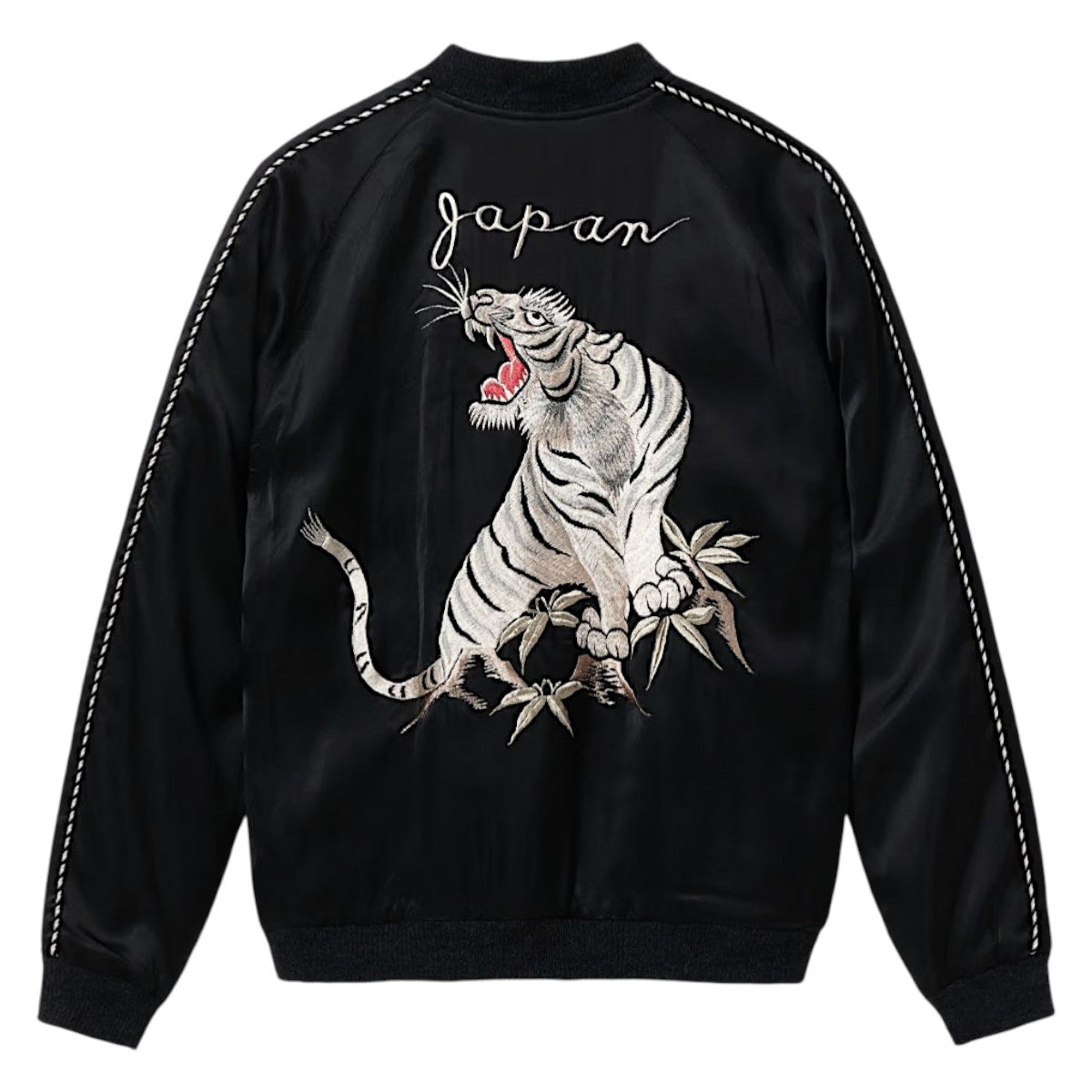 テーラー東洋 スーベニアジャケット スカジャン TT15912-119 ROARING WHITE TIGER × JAPAN MAP