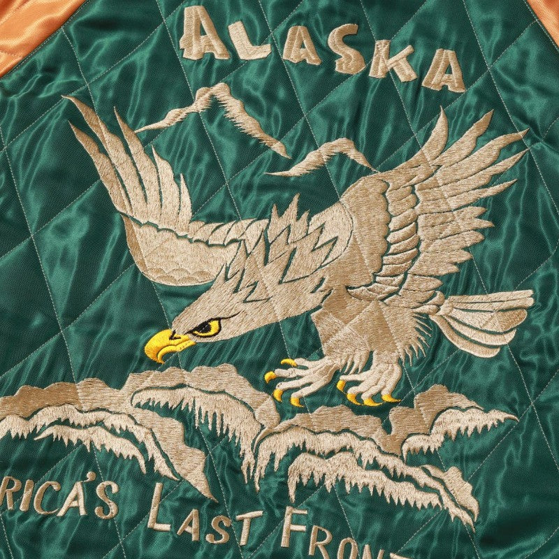 テーラー東洋 スーベニアジャケット スカジャン TT15973-119 MOOSE × ALASKAN EAGLE アラスカジャンキルトスカ
