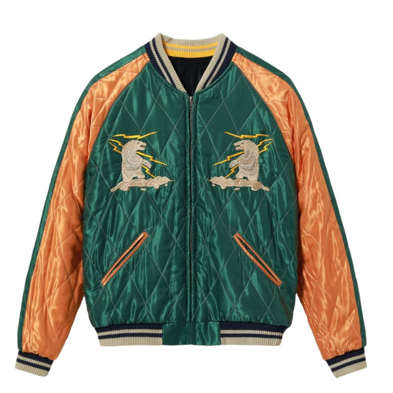 テーラー東洋 スーベニアジャケット スカジャン TT15973-119 MOOSE × ALASKAN EAGLE アラスカジャンキルトスカ
