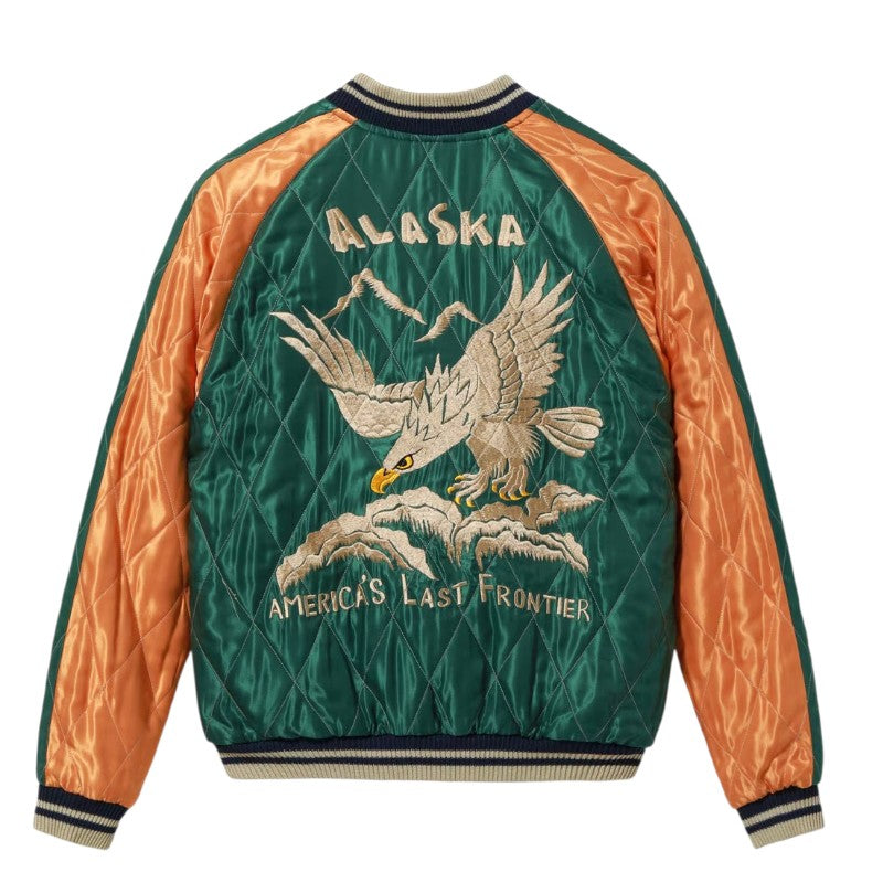テーラー東洋 スーベニアジャケット スカジャン TT15973-119 MOOSE × ALASKAN EAGLE アラスカジャンキルトスカ