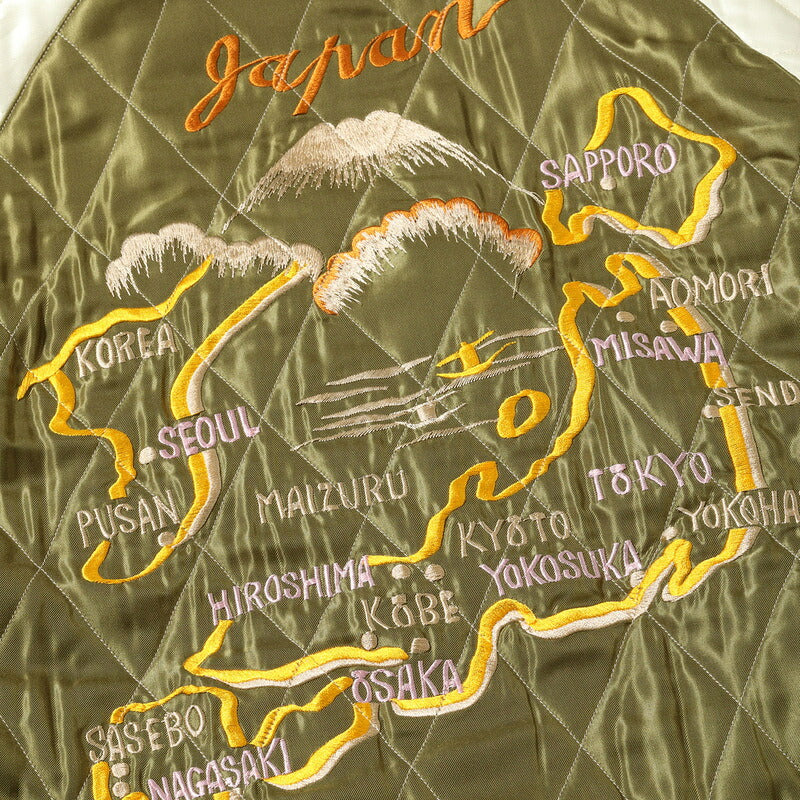 TAILOR TOYO TT15974-128 WHITE DRAGON × JAPAN MAP ネイビー 詳細