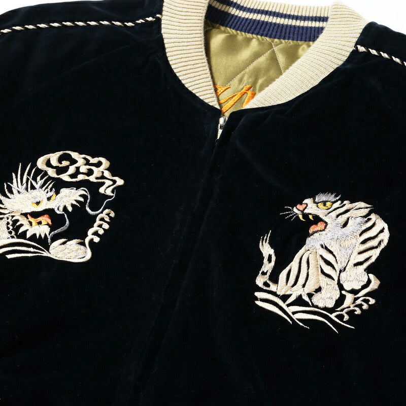 TAILOR TOYO TT15974-128 WHITE DRAGON × JAPAN MAP ネイビー 詳細
