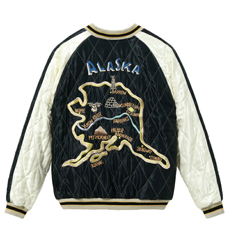 TAILOR TOYO TT15974-145 POLAR BEAR × ALASKA MAP グリーン 裏側 背面