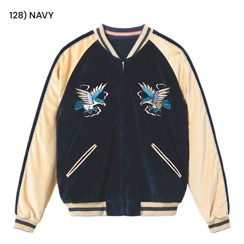 テーラー東洋 スーベニアジャケット スカジャンTT15975-128 BLUE EAGLE
