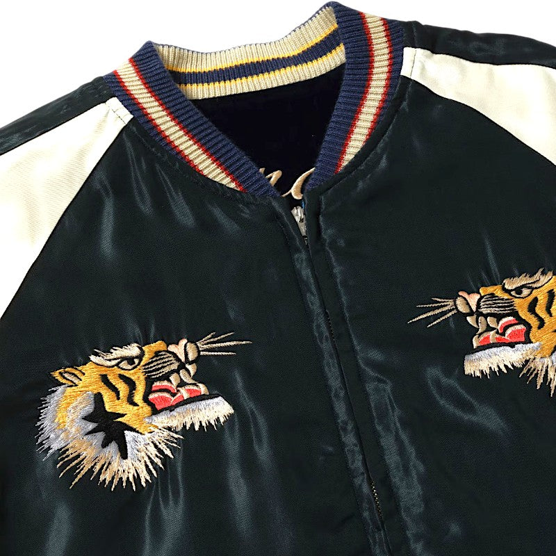テーラー東洋 スーベニアジャケット スカジャンTT15975-128 BLUE EAGLE × ROARING TIGER 別珍2トーン