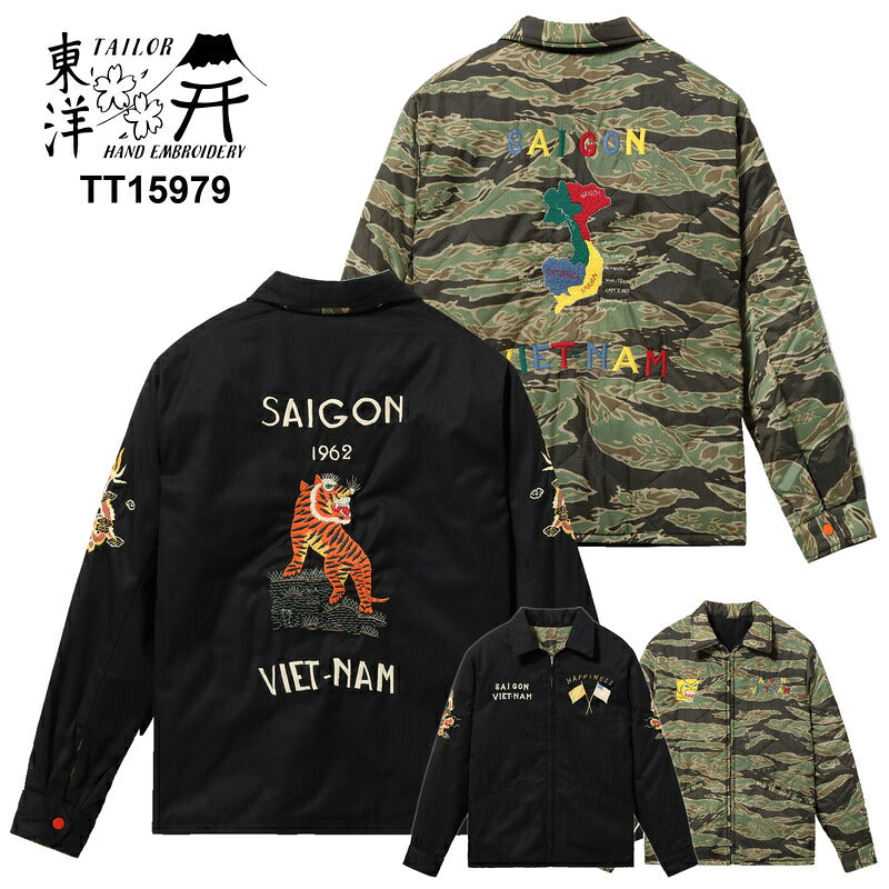TAILORTOYOTT15979119BLACKリバーシブルベトジャンTOP画像