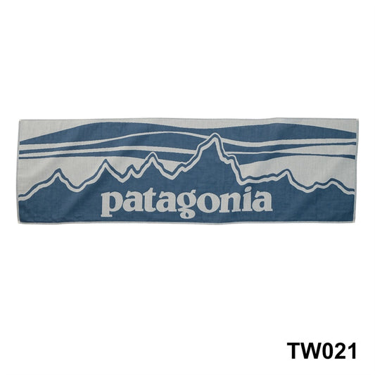 Patagonia 今治スポーツ ガーゼ タオル 73ロゴ TW021 Glass Blue メイン画像