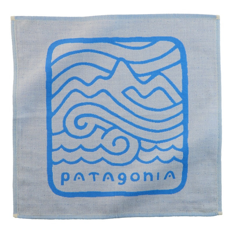 Patagonia 今治ガーゼ フェイス タオル TW022 Aquatic Blue 表面