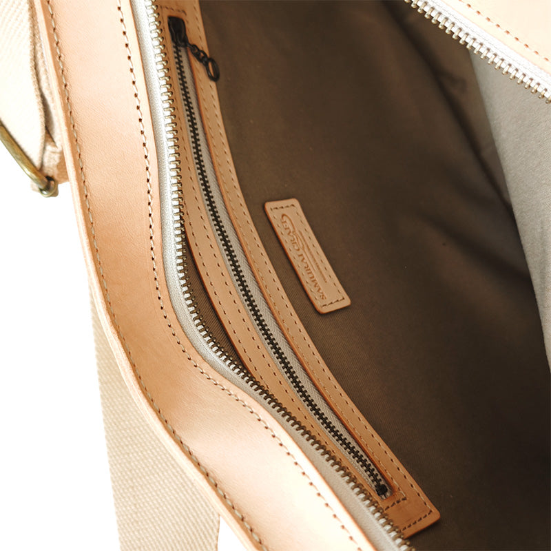 サムライクラフト アーバンパティナショルダー スタッズカスタム サドルレザー ナチュラル