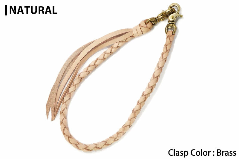 サムライクラフト ウォレットチェーン 4本編み サドルレザー オイルレザー