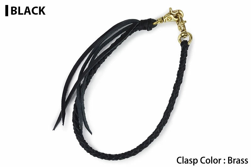 サムライクラフト ウォレットチェーン 4本編み サドルレザー オイルレザー