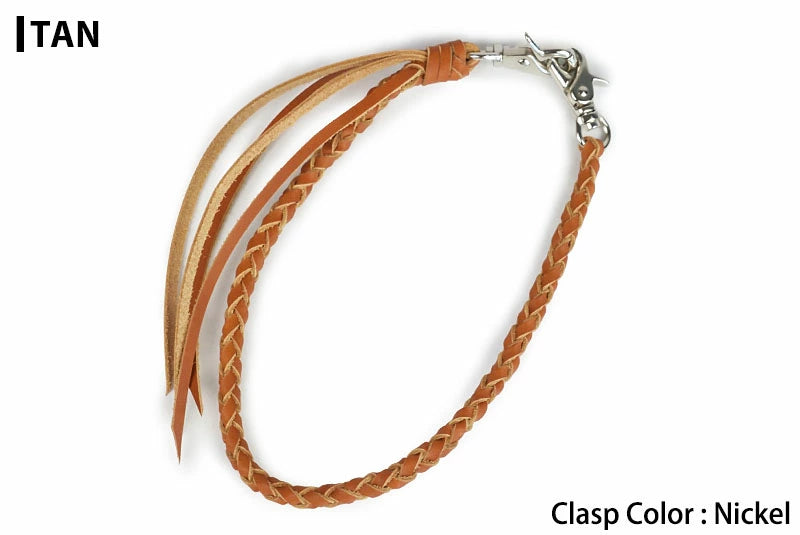 サムライクラフト ウォレットチェーン 4本編み サドルレザー オイルレザー