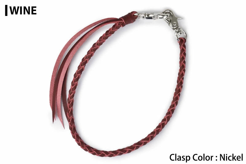 サムライクラフト ウォレットチェーン 4本編み サドルレザー オイルレザー