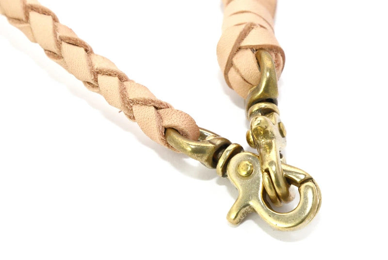 サムライクラフト ウォレットチェーン 4本編み サドルレザー オイルレザー