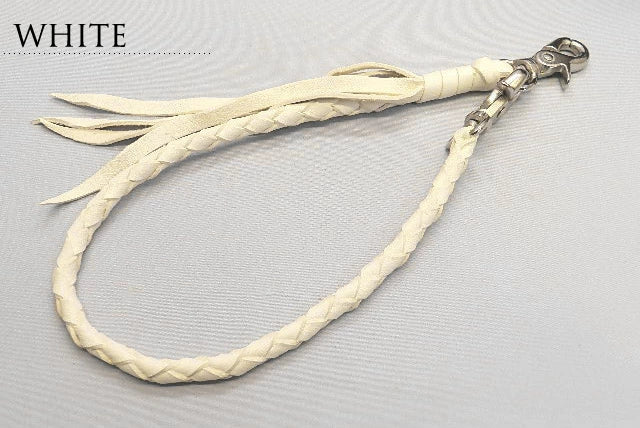 サムライクラフト ウォレットチェーン 4本編み ディアスキン 鹿革