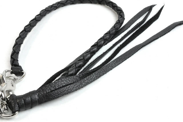 サムライクラフト ウォレットチェーン 4本編み ディアスキン 鹿革