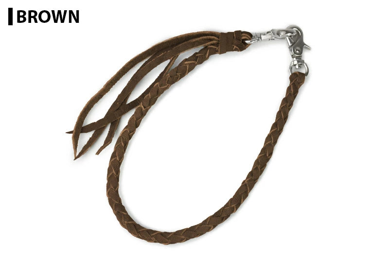 サムライクラフト ウォレットチェーン 4本編み エレファントレザー 象革