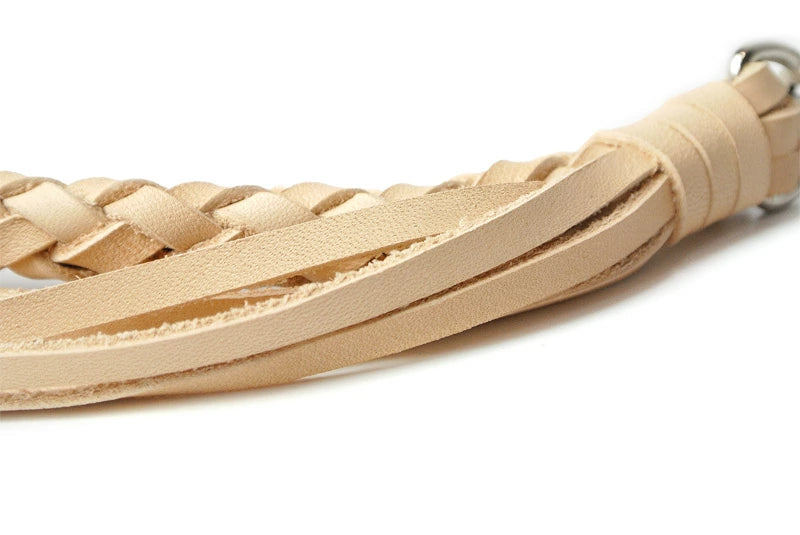 サムライクラフト ウォレットチェーン 6本編み 釣り針フック ニッケル シルバー色 サドルレザー オイルレザー