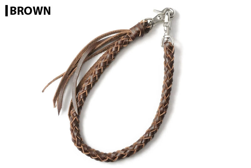 サムライクラフト ウォレットチェーン 6本編み サドルレザー オイルレザー