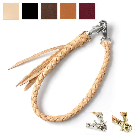 サムライクラフト ウォレットチェーン 6本編み サドルレザー オイルレザー