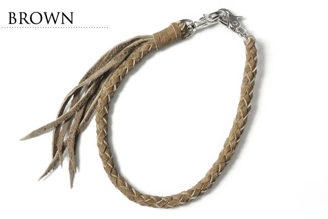 サムライクラフト ウォレットチェーン 6本編み エレファントレザー 象革