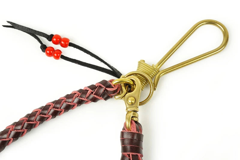 サムライクラフト ウォレットチェーン 6本編み 釣り針フック 真鍮 ルガトショルダー