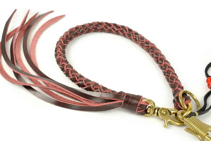 サムライクラフト ウォレットチェーン 6本編み 釣り針フック 真鍮 ルガトショルダー