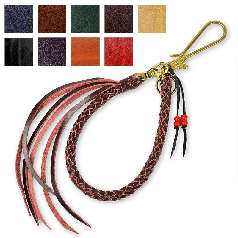 サムライクラフト ウォレットチェーン 6本編み 釣り針フック 真鍮 ルガトショルダー